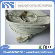 30FT / 10M CAT 7a Rede Ethernet 600MHz LAN FLAT Cabo de Ouro